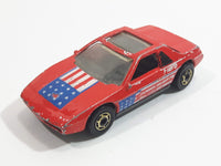 1987 Hot Wheels The Hot Ones Pontiac Fiero 2M4 Red Die Cast Toy Sports Car Vehicle - GHO
