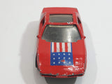 1987 Hot Wheels The Hot Ones Pontiac Fiero 2M4 Red Die Cast Toy Sports Car Vehicle - GHO