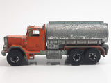 1981 Hot Wheels Peterbilt Tanker Truck California Construction Company Die Cast Toy Car Vehicle