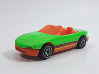 1996 Hot Wheels Double Barrel Race Mazda MX-5 Miata Convertible Bright Green with Gold Glitter Die Cast Toy Sports Car Vehicle