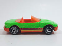 1996 Hot Wheels Double Barrel Race Mazda MX-5 Miata Convertible Bright Green with Gold Glitter Die Cast Toy Sports Car Vehicle