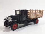 Vintage ERTL 1930 Chevrolet Stake Truck Livestock Transportation Carl Jones Prop. Black 1/43 Scale Die Cast Toy Antique Car Vehicle