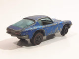 Vintage 1969 Hot Wheels Red Lines Maserati Mistral Spectraflame Blue Die Cast Toy Car Vehicle with Opening Hood