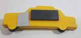 New York City Yellow Taxi Cab Car Shaped 3D Hard Resin Fridge Magnet Souvenir