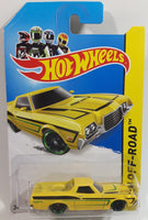 2014 Hot Wheels HW Off-Road Hot Trucks '72 Ford Ranchero Yellow Die Cast Toy Car Vehicle - New in Package
