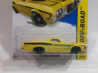 2014 Hot Wheels HW Off-Road Hot Trucks '72 Ford Ranchero Yellow Die Cast Toy Car Vehicle - New in Package