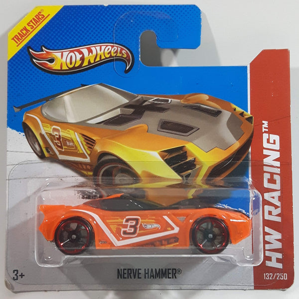 2013 Hot Wheels HW Racing X-Raycers Nerve Hammer Translucent Orange Die Cast Toy Car Vehicle - New in Package - Short Card