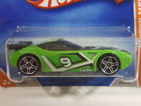 2009 Hot Wheels Track Stars Nerve Hammer Bright Green #9 Die Cast Toy Car Vehicle - New in Package - Short Card