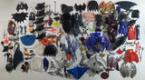 Large Mixed Lot of Batman, Superman, and Other Super Hero Vehicles and Accessories