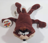 1996 Warner Bros Looney Tunes Taz Tasmanian Devil Cartoon Character 6" Plush with Tags