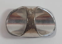 Black Enamel Oval Center Metal Ring
