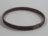 Modernist Pattern Copper Metal Bracelet