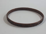 Modernist Pattern Copper Metal Bracelet