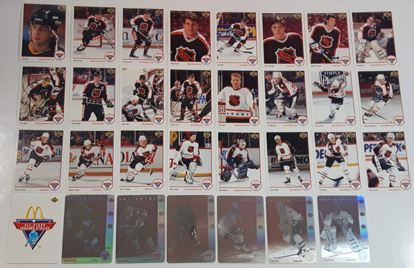 1991-92 Upper Deck McDonald's NHL All Stars Sports Trading Card FULL SET