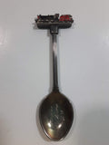 Vintage Harrison Hot Springs , B.C. Train Locomotive Figural Silver Plated Steel Spoon Travel Souvenir