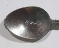 Kelowna, B.C. Ogopogo Figural Engraved Bowl Enamel Crest Silver Plated Spoon Travel Collectible