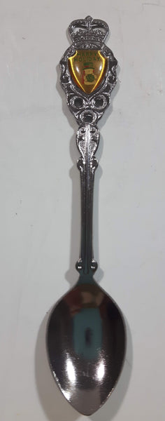 Happy Holiday Snowman Themed Metal Spoon