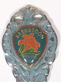 Saskatoon Prairie Lily Themed Metal Spoon Travel Souvenir