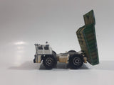 1999 Matchbox Road Work Faun Dump Truck White with Green Brown Die Cast Toy Car Construction Equipment Vehicle