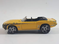 2011 Hot Wheels Chevy '69 Camaro Convertible Yellow Die Cast Toy Car Vehicle