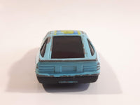 Yatming No. 807 Mazda RX-7 Turbo Super 8 Light Blue Die Cast Toy Car Vehicle