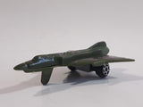 Fighter Jet Army Dark Green and Brown Camouflage Plastic Die Cast Toy Airplane Aircraft Vehicle