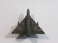 Fighter Jet Army Dark Green and Brown Camouflage Plastic Die Cast Toy Airplane Aircraft Vehicle