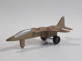 Fighter Jet Army Tan Brown Camouflage Die Cast Toy Airplane Aircraft Vehicle