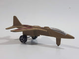 Fighter Jet Army Tan Brown Camouflage Die Cast Toy Airplane Aircraft Vehicle
