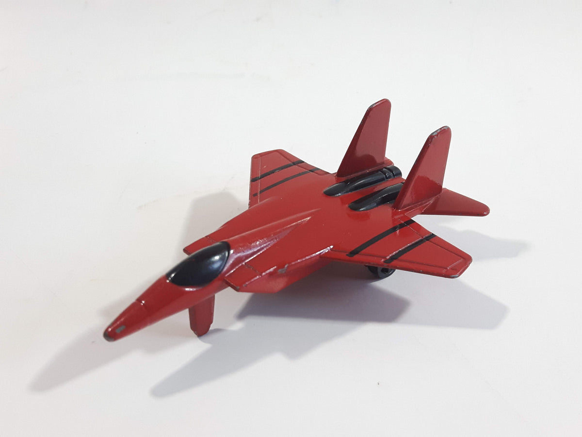 Fighter Jet Army Red Die Cast Toy Airplane Aircraft Vehicle – Treasure ...