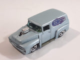 1999 Hot Wheels First Editions '56 Ford Truck Light Blue Grey Die Cast Toy Car Hot Rod Vehicle with Opening Hood