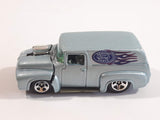 1999 Hot Wheels First Editions '56 Ford Truck Light Blue Grey Die Cast Toy Car Hot Rod Vehicle with Opening Hood