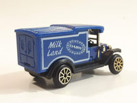 High Speed No. 607 - 612 Milk Land Dairy Delivery Truck Dark Blue Die Cast Toy Car Vehicle