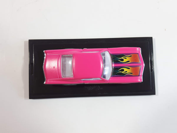 2003 100% Hot Wheels 1969 Buick Riviera Lowrider Bright Pink Die Cast Toy  Car Vehicle with Lifting Front End in Display Case