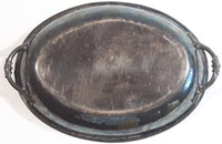 Vintage Silver Plate Vegetable Serving Dish with Ornate Handles