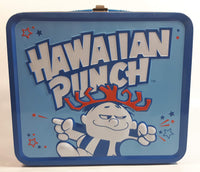 2010 Hawaiian Punch Beverage Drink Embossed Blue Tin Metal Lunch Box