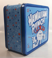 2010 Hawaiian Punch Beverage Drink Embossed Blue Tin Metal Lunch Box