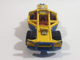 2010 Hot Wheels Jungle Rally Roll Cage Yellow and Blue Die Cast Toy Car Vehicle