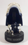 2009 McDonald's NHL Ice Hockey Vesa Toskala Toronto Maple Leafs Goalie Mini Helmet Mask and Figure on Puck