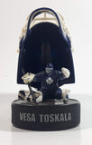 2009 McDonald's NHL Ice Hockey Vesa Toskala Toronto Maple Leafs Goalie Mini Helmet Mask and Figure on Puck