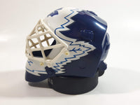 2009 McDonald's NHL Ice Hockey Vesa Toskala Toronto Maple Leafs Goalie Mini Helmet Mask and Figure on Puck