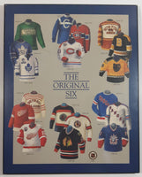 NHL Ice Hockey The Original Six Team Jersey History 8" x 10" Hardboard Wall Plaque