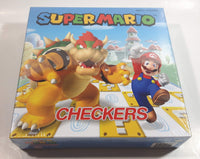 2019 Nintendo Super Mario Checkers Board Game Bowser & Mario Cover New in Box Sealed