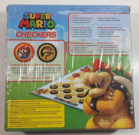 2019 Nintendo Super Mario Checkers Board Game Bowser & Mario Cover New in Box Sealed