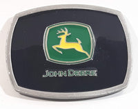 2000 John Deere Historical Trademark Jumping Deer Black Enamel Metal Belt Buckle