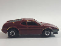 1989 Hot Wheels Color Racers II Wind Splitter Dark Red Burgundy Die Cast Toy Car Vehicle