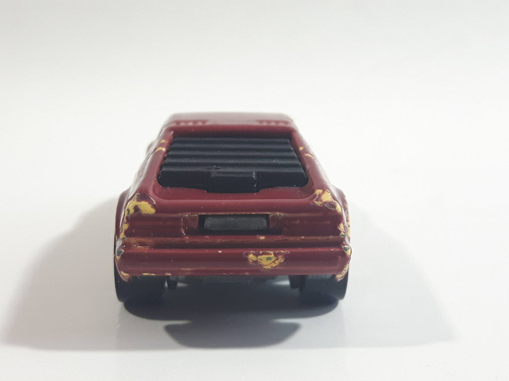 1989 Hot Wheels Color Racers II Wind Splitter Dark Red Burgundy Die Ca ...