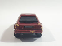 1989 Hot Wheels Color Racers II Wind Splitter Dark Red Burgundy Die Cast Toy Car Vehicle