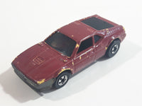 1989 Hot Wheels Color Racers II Wind Splitter Dark Red Burgundy Die Cast Toy Car Vehicle