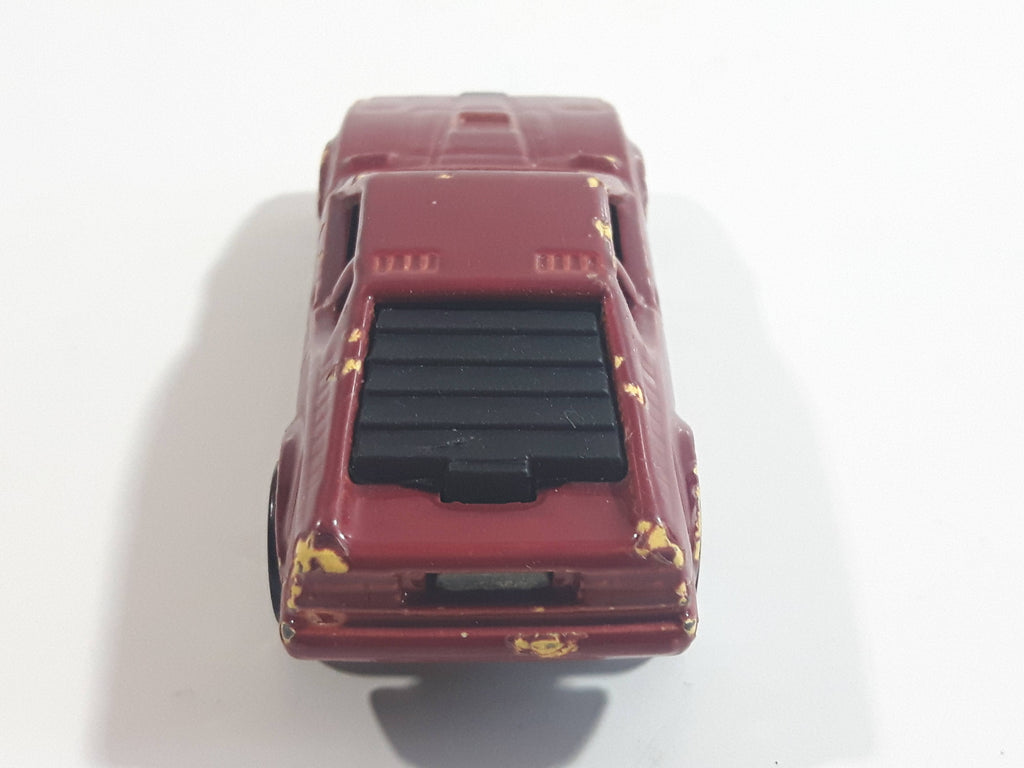 1989 Hot Wheels Color Racers II Wind Splitter Dark Red Burgundy Die Ca ...